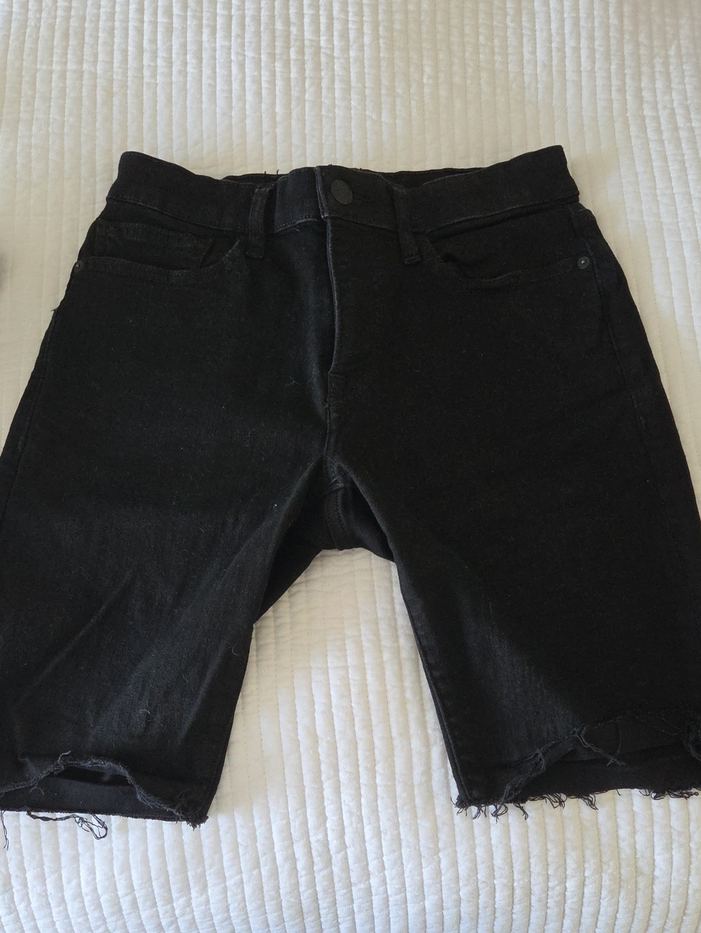 Men's Express Black Distressed Denim Mens Shorts